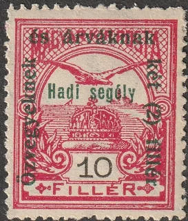 Turul madár Szent István koronája felett